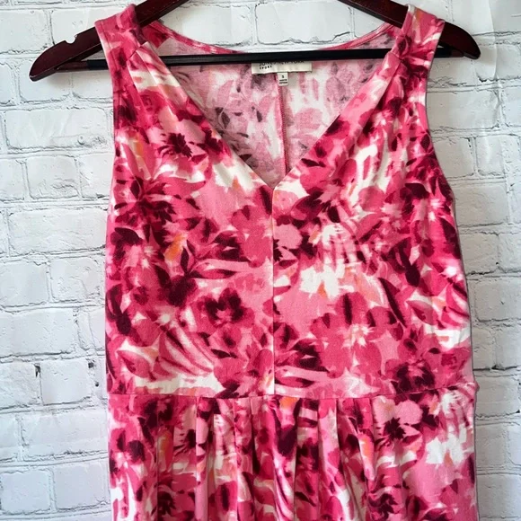 jones new york sport pink & white floral sleeveless dress size S - Picture 5 of 11